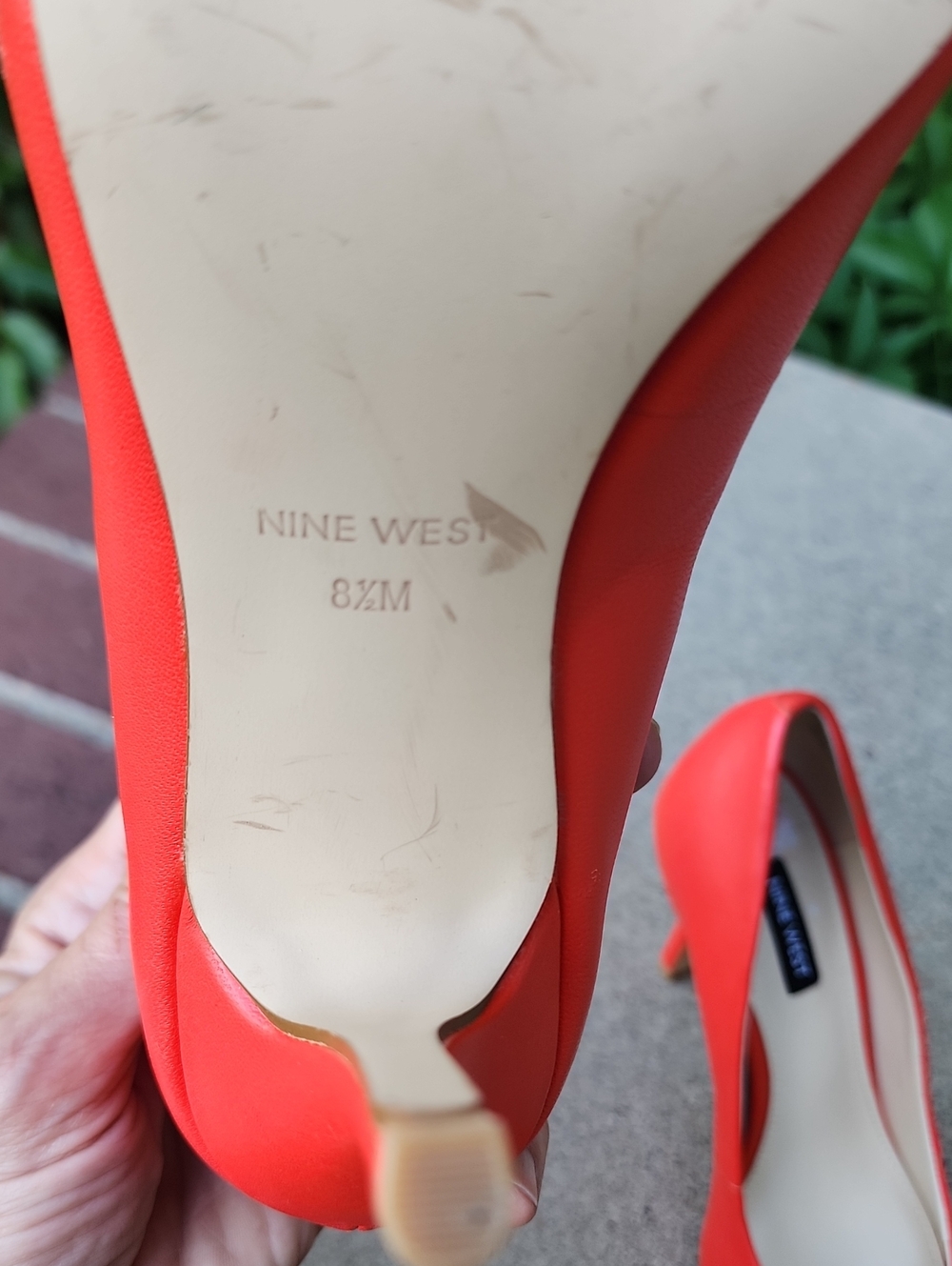 Nine West Red Pointed-Toe Stiletto Pumps - Picture 16 of 17